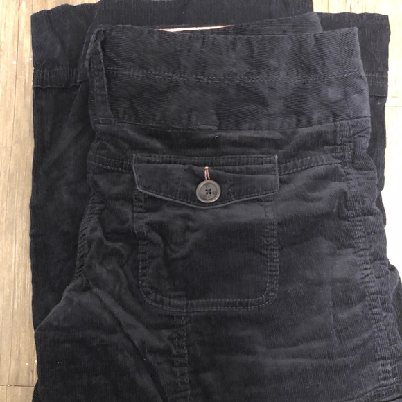 Anthropologie BICA CHEIA  Crops Capri Pants Black Corduroy Cargo Sz 12 - Picture 9 of 12